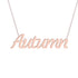 Gold Name Necklace - Autumn